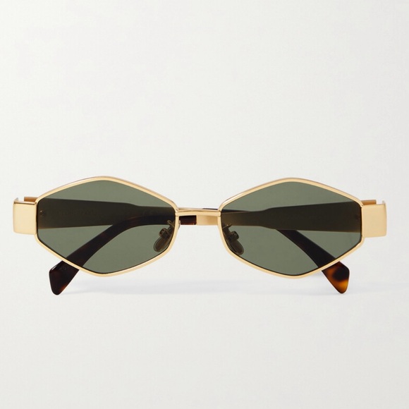 NWT Celine Hexagon Metal Triomphe 54MM Geometric Sunglasses - Picture 6 of 13